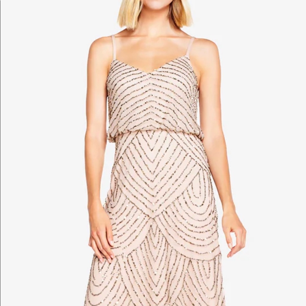 Adrianna Papell sequin gown
